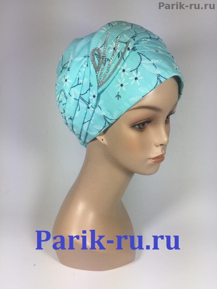 Женская шапка из льна и хлопка "Нелли"